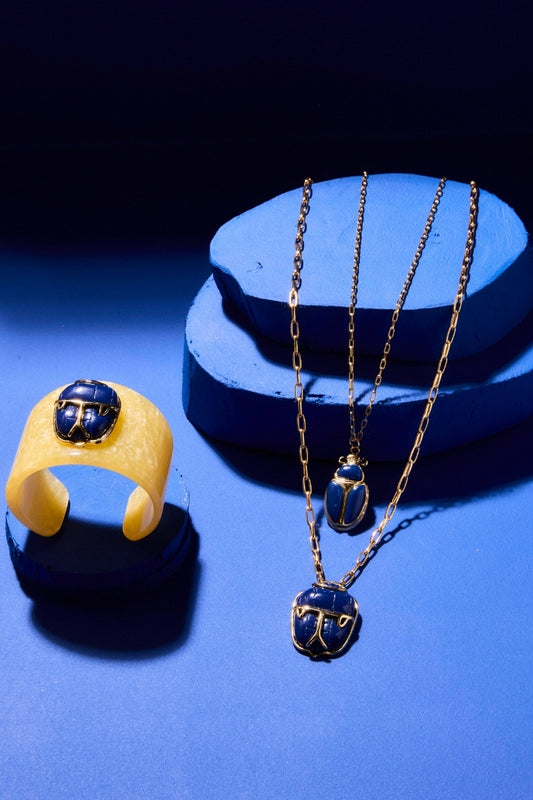 Colar Corrente Curto Escaravelho