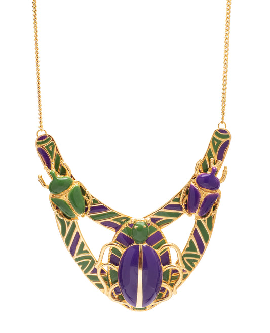 Colar Escaravelho Bicolor