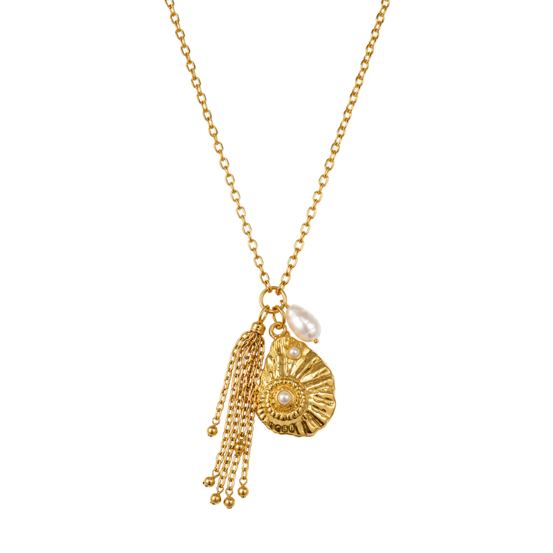 Colar Longo Tassel Corrente