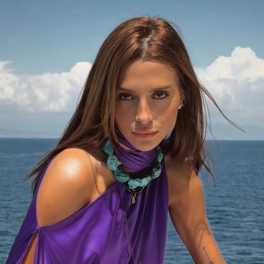 Colar Turquesa Pedra Bruta