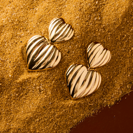 Brinco Coração Gomos