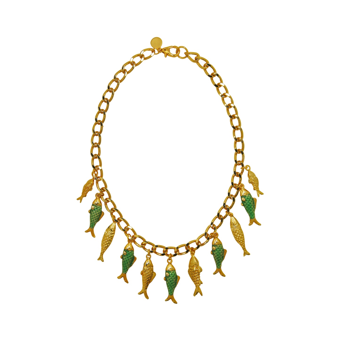 Colar Curto Peixe Vitral