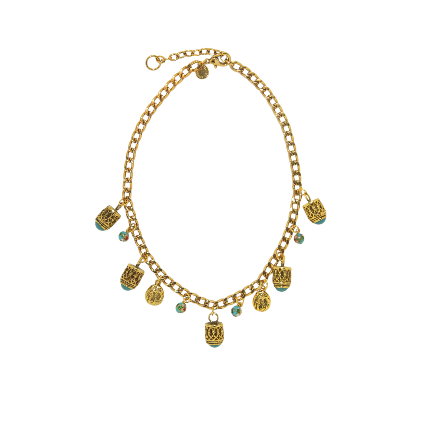 Colar Curto Berloque Turquia