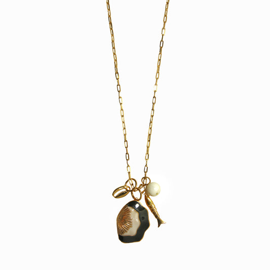 Colar Penca Concha Pintada