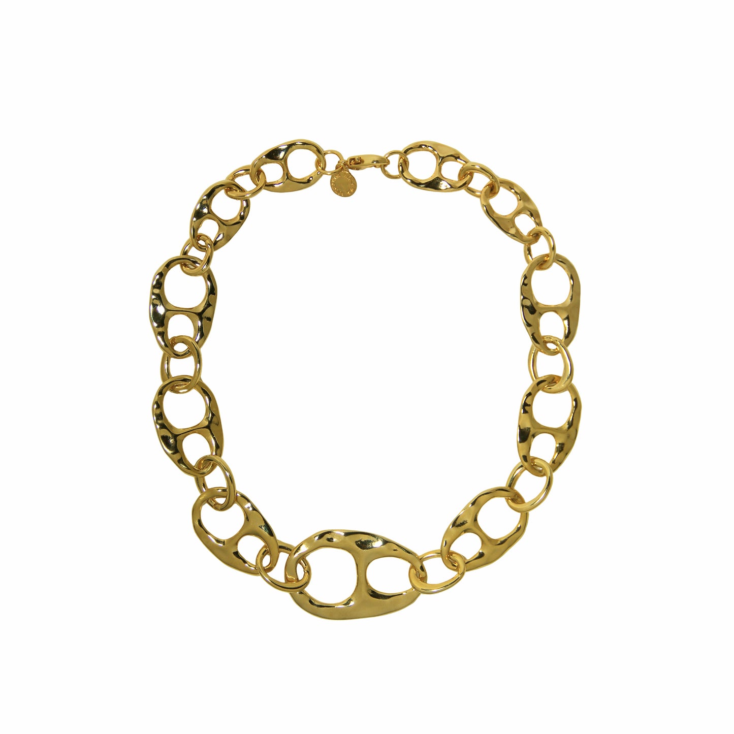 Choker Elos Grandes Martelados