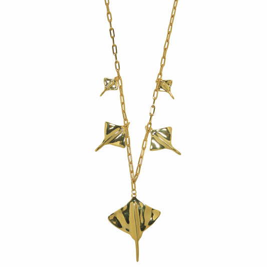 Colar Longo 5 Pingentes Araia