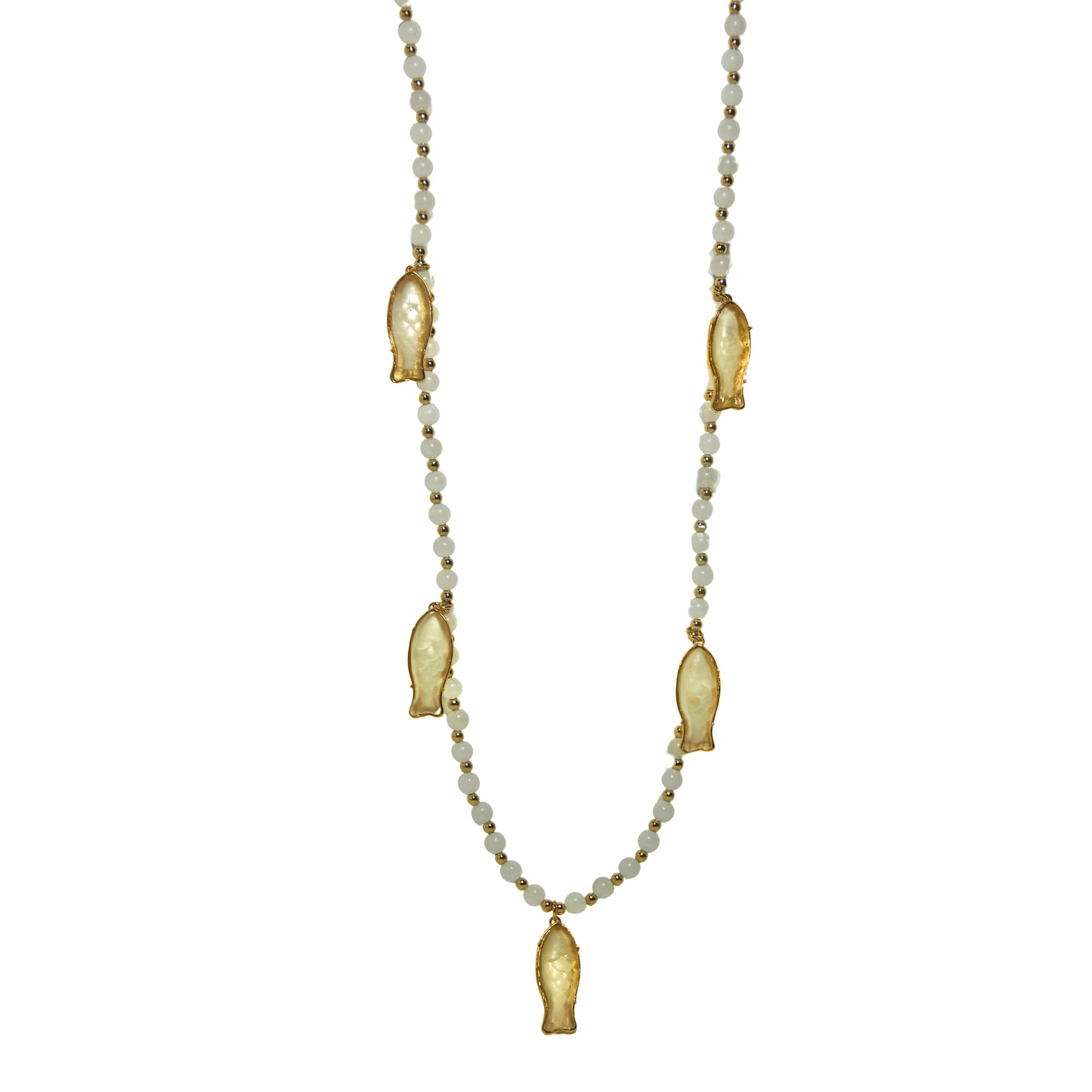 Colar Peixe Lalique Longo