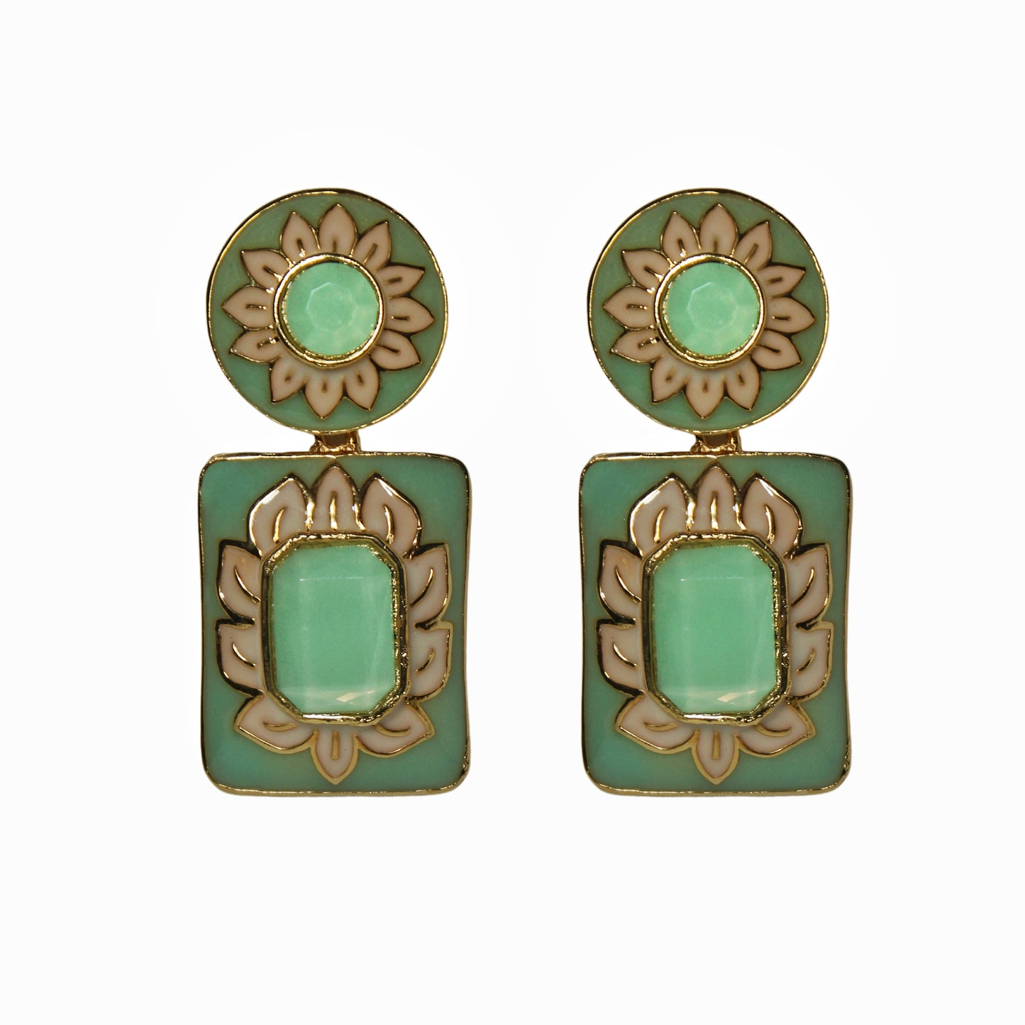 Brinco Flores Esmalte