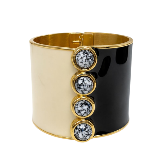 Pulseira Bicolor Larga