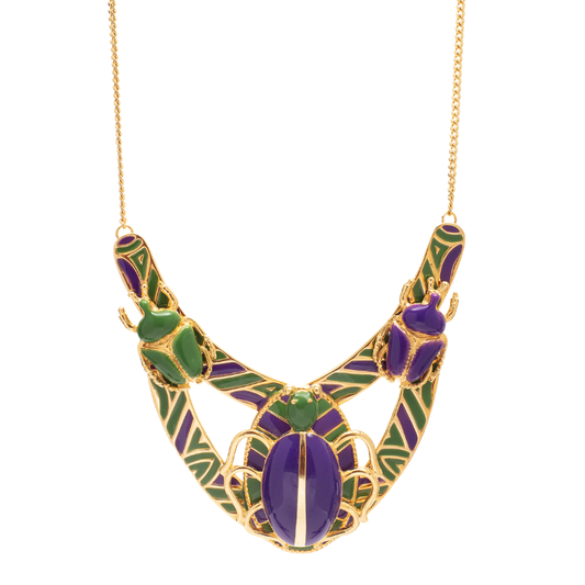 Colar Escaravelho Bicolor