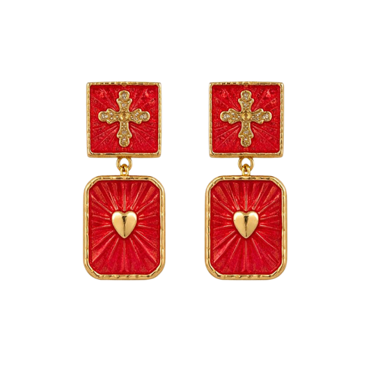 Brinco Duplo Amore Sacro