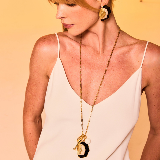 Colar Penca Concha Pintada