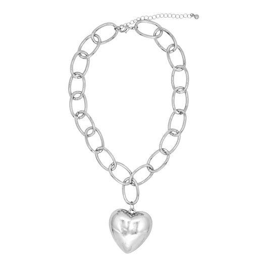 Colar Curto Coração Gordo