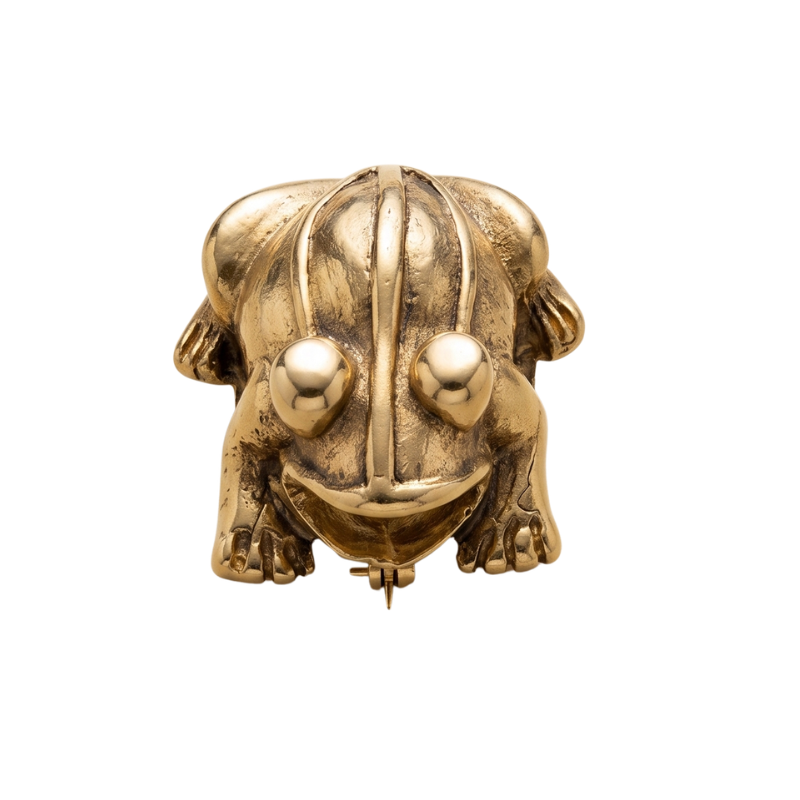 Broche Sapo Ouro