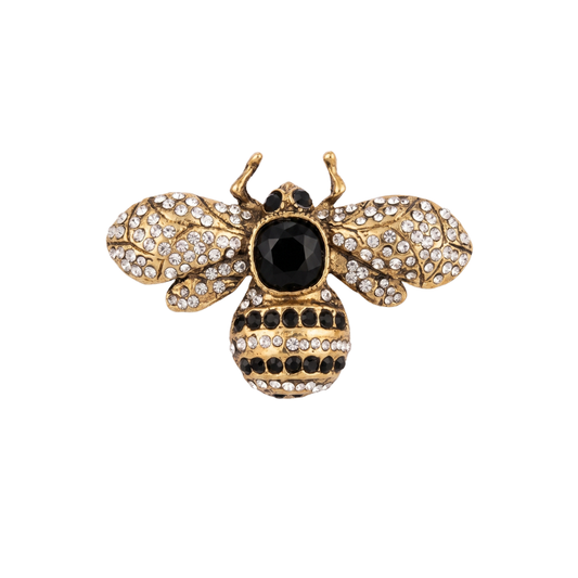 Broche Abelha Real Strass
