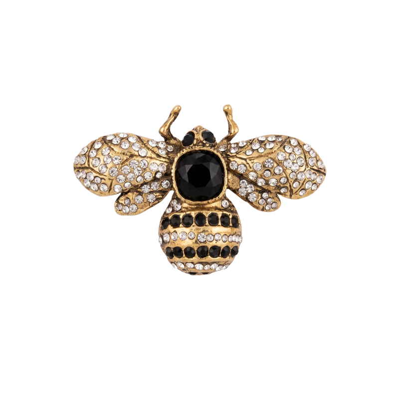 Broche Abelha Real Strass