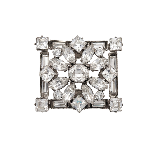 Broche Cristale Retangular