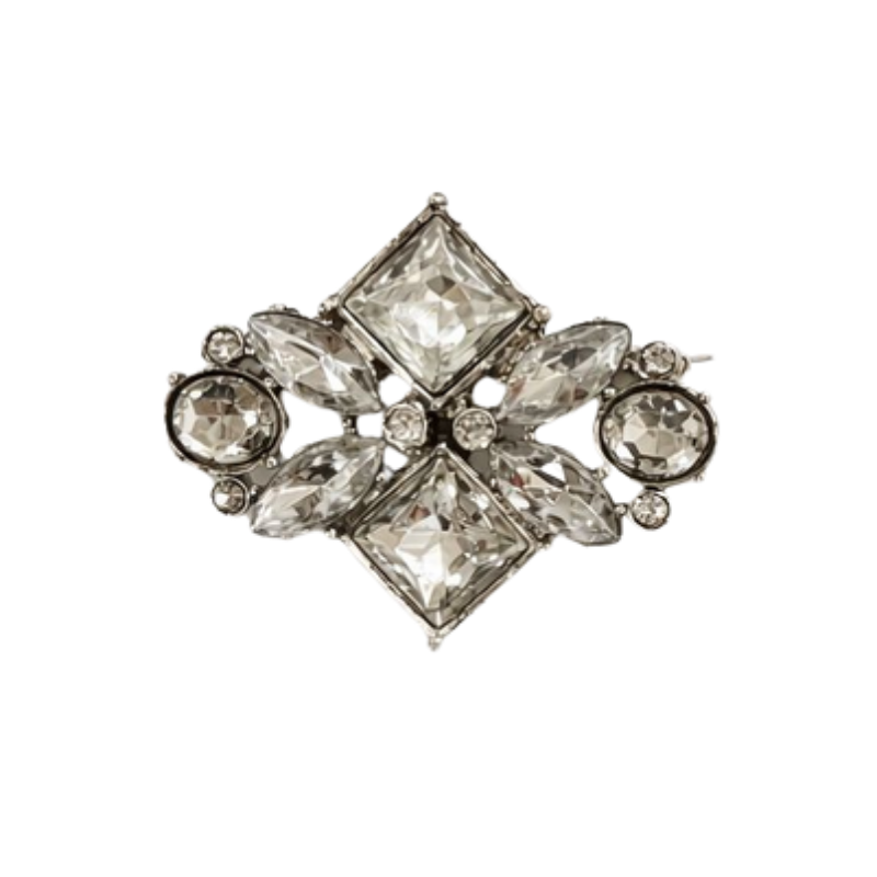 Broche Cristale Losango