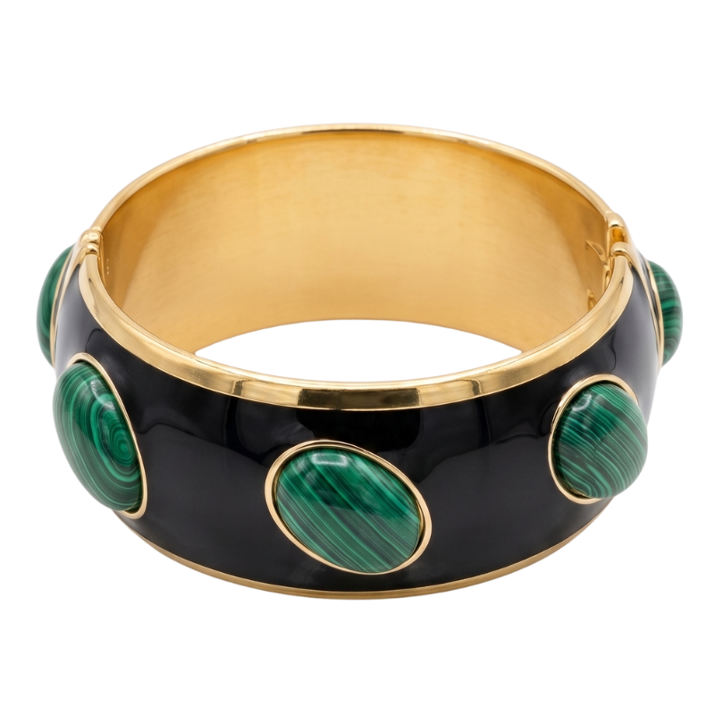 Pulseira Mola Pintura Pedra