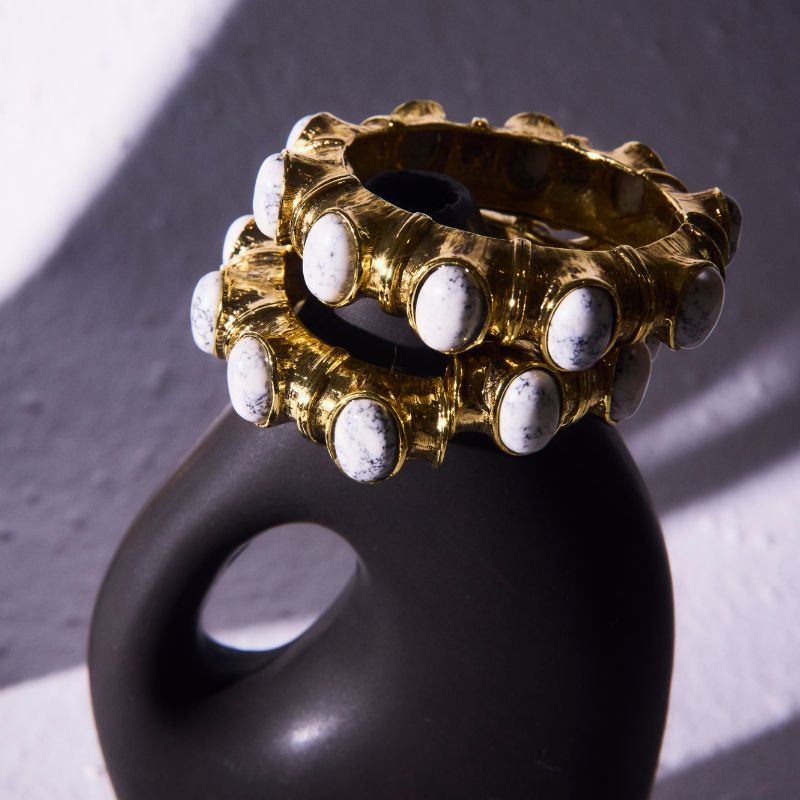 Pulseira Mola Pedras Naturais