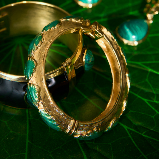 Pulseira Mola Folhas