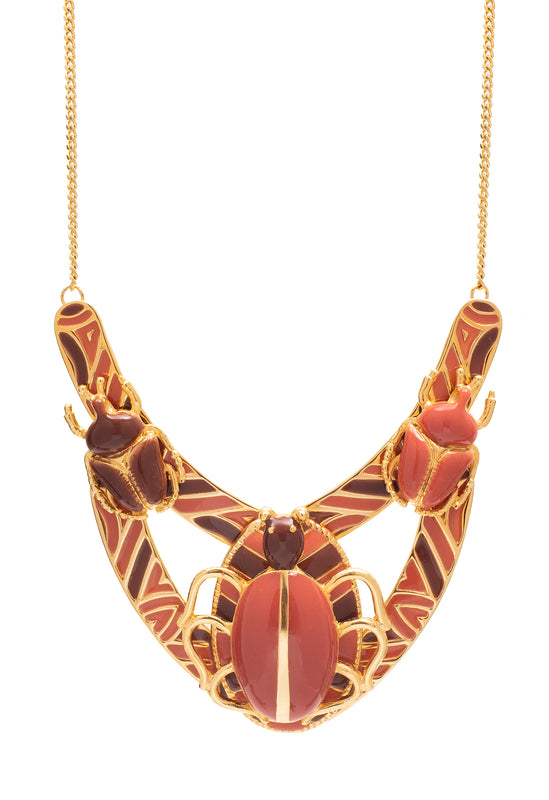 Colar Escaravelho Bicolor