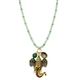 Colar Elefante Longo Pedras