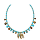 Colar Curto Multi Pedras Elefante