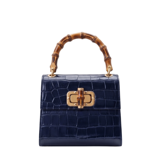 Bolsa Croco Alça Bambu