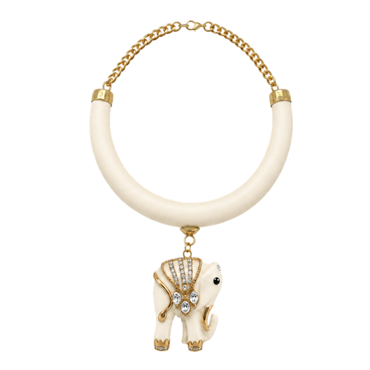 Colar Resina Aro Elefante