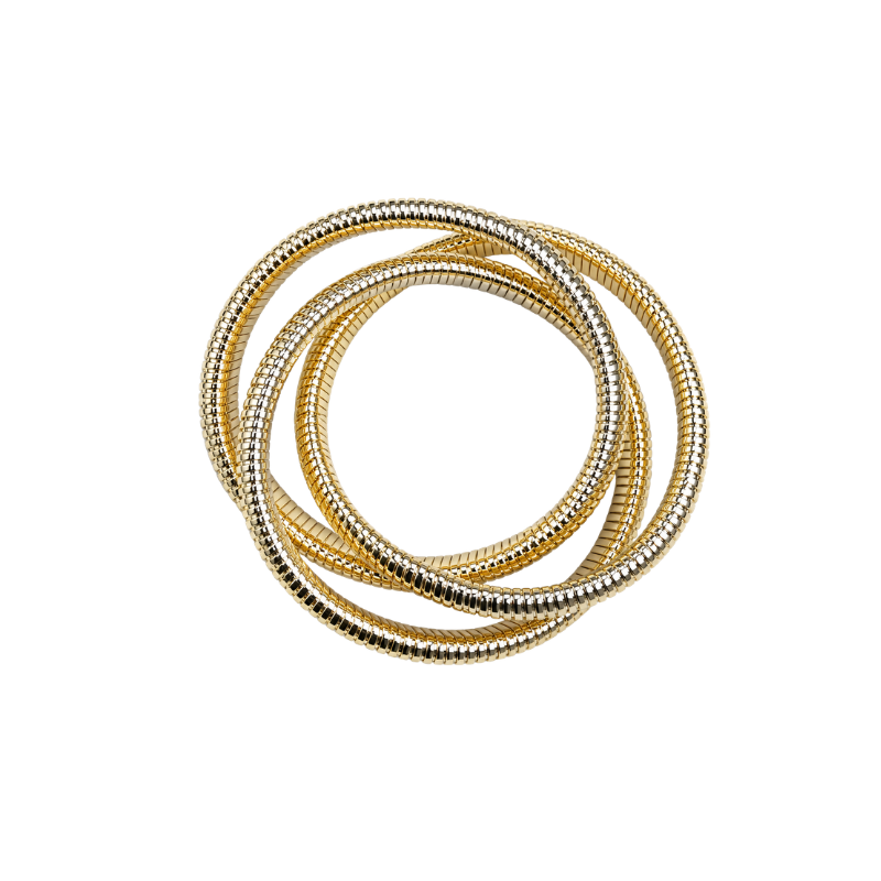 Pulseira 3 Aros Corrente Italiana