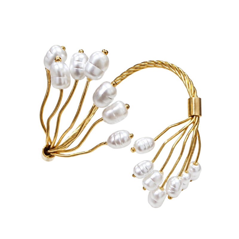 Pulseira Galhos Pérolas