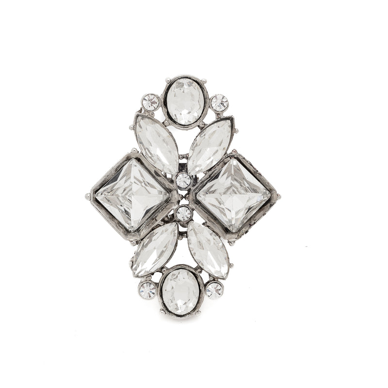 Broche Cristale Losango