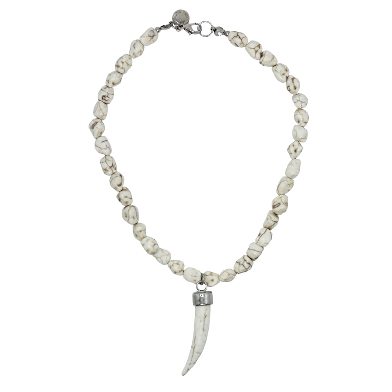 Colar Curto Dente Pedra