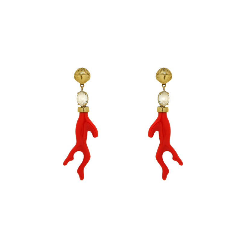 Brinco Coral Concha