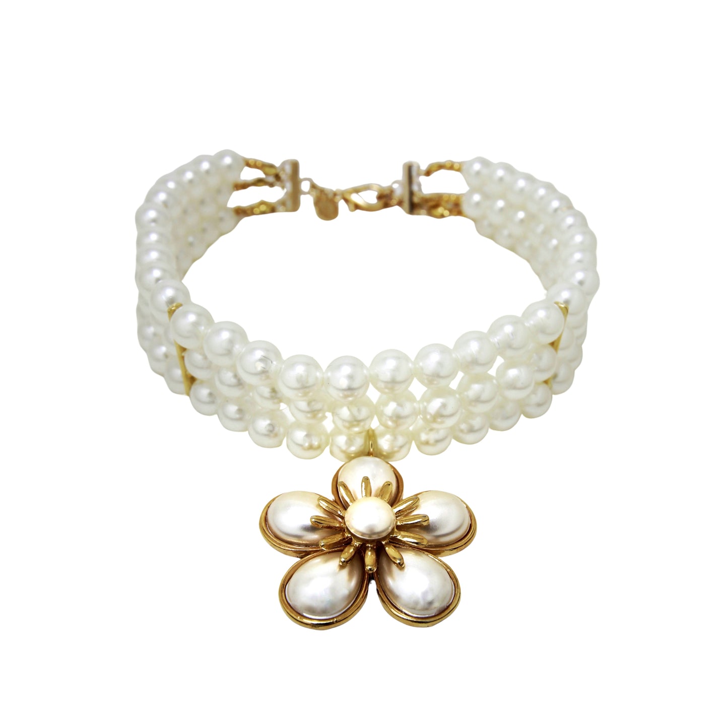 Choker Flor Pérola