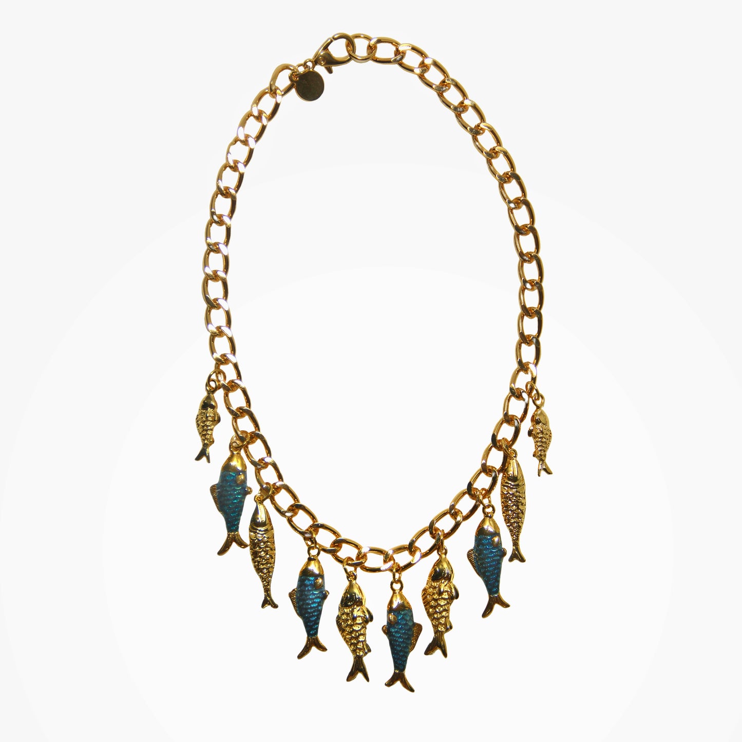 Colar Curto Peixe Vitral