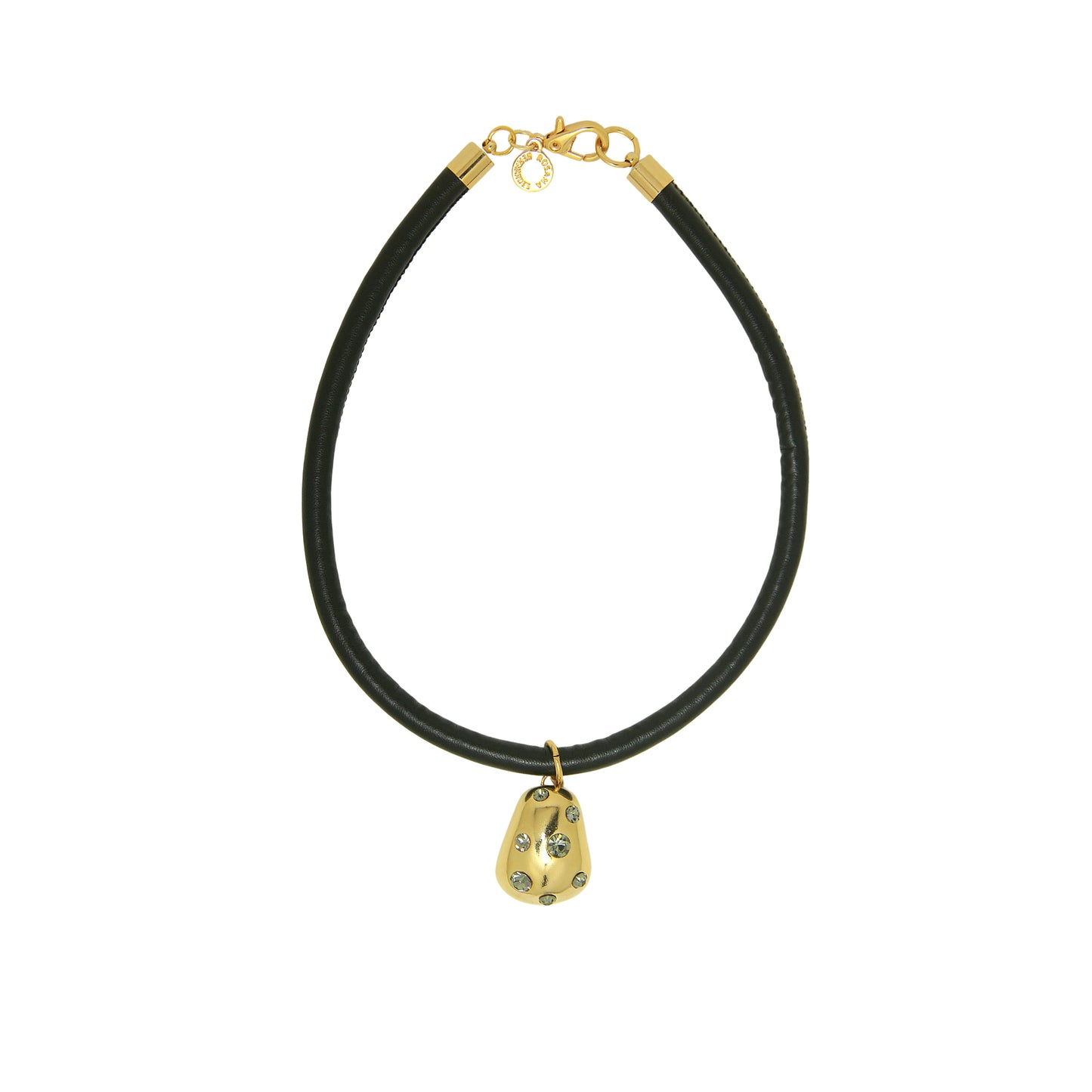 Colar Couro Poá Shine