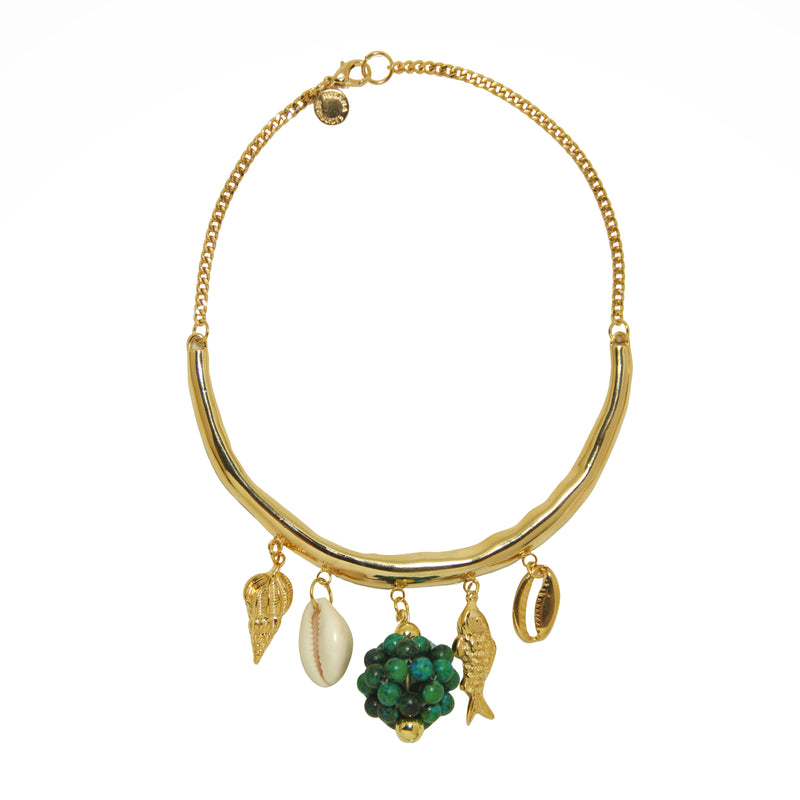 Colar Aro Multi Bola Missanga