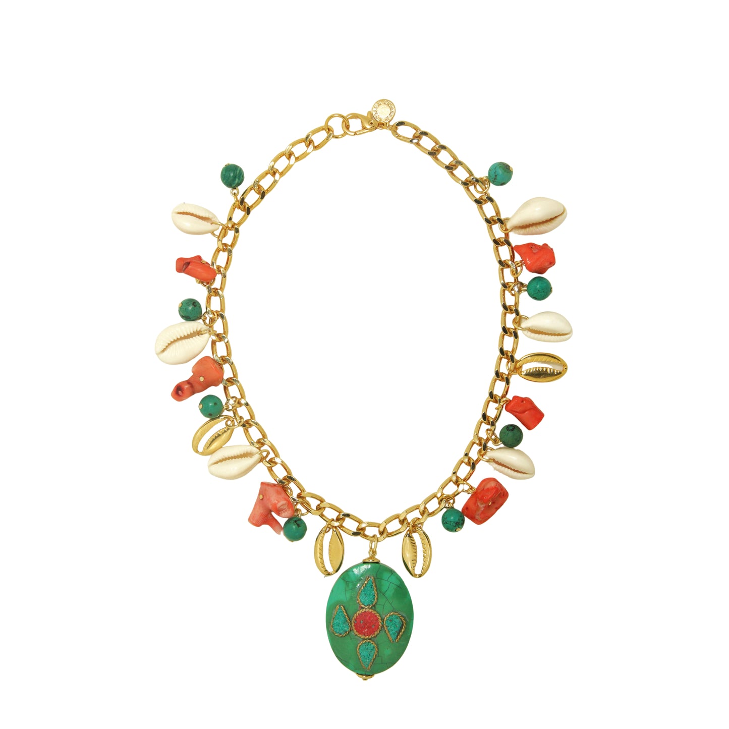 Colar Curto Multi Pedras