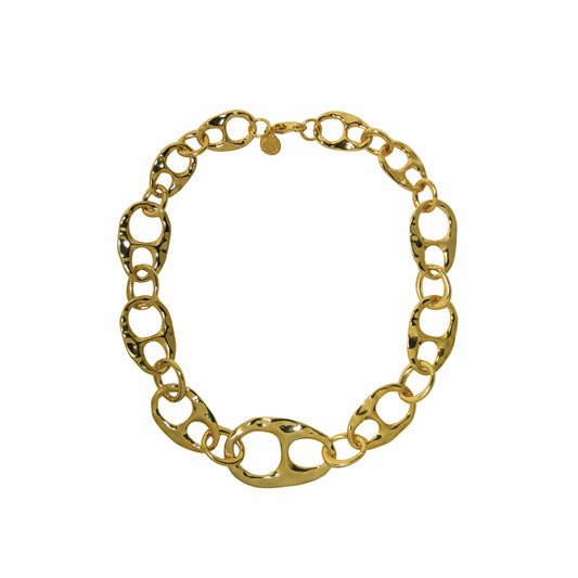 Choker Elos Grandes Martelados