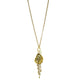 Colar Longo Tassel Caracol Pérola