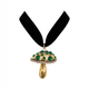 Choker Veludo Cogumelo
