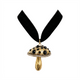 Choker Veludo Cogumelo