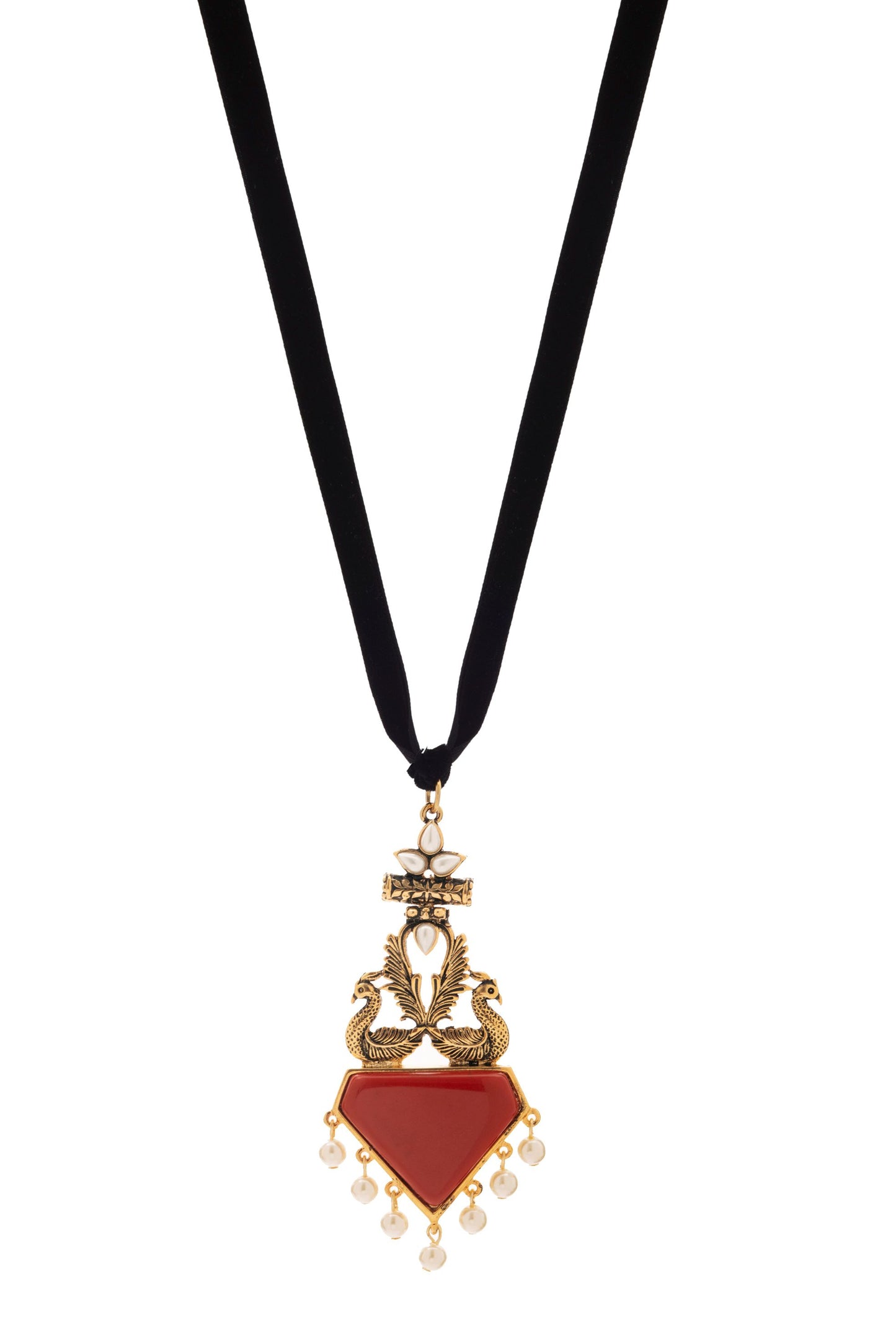 Colar Resina Veludo Rabat