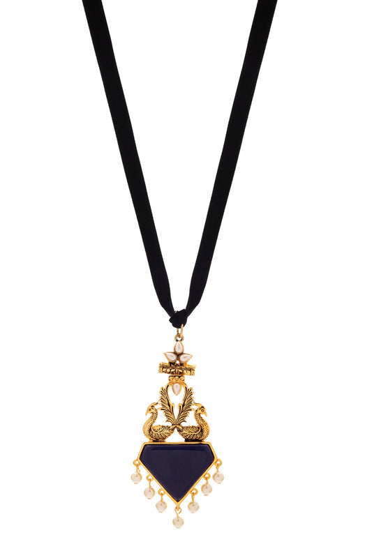 Colar Resina Veludo Rabat