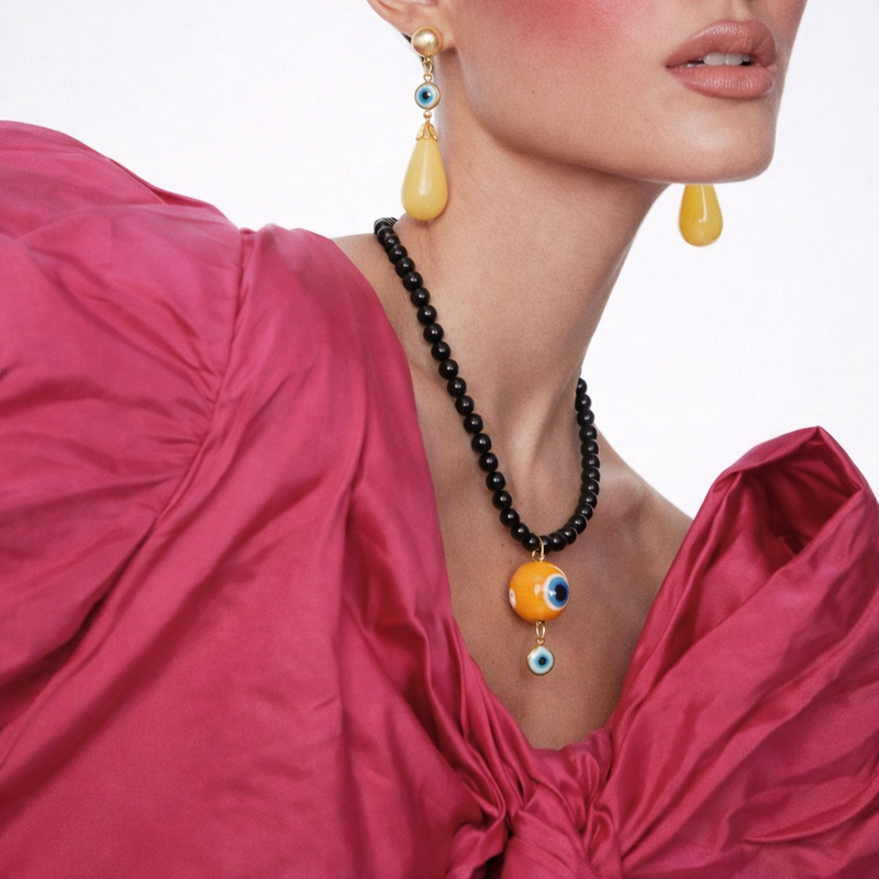 Colar Curto Agatha Olho