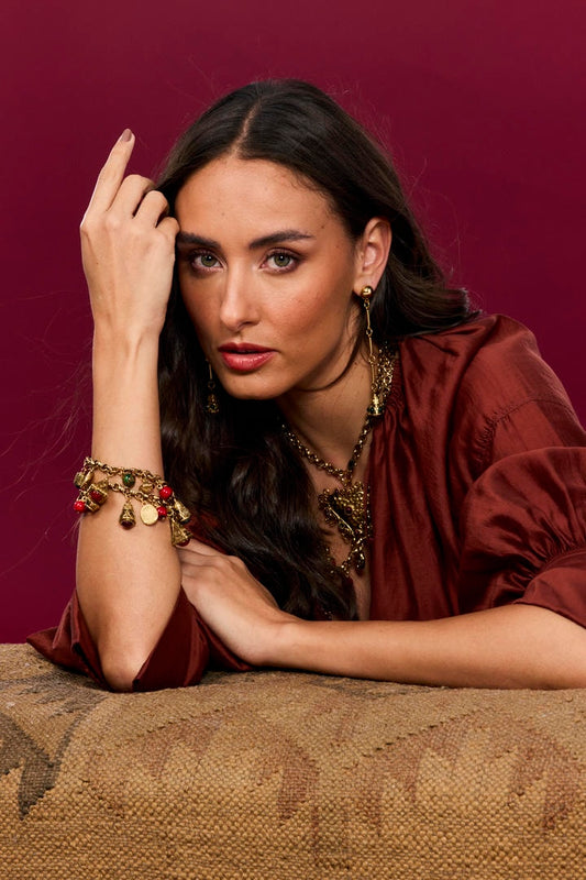 Pulseira Berloques Vintage