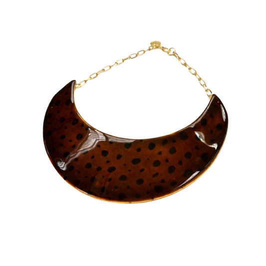 Colar Placa Onça Pintada