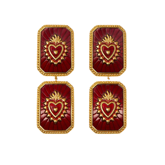 Brinco Duplo Relicário